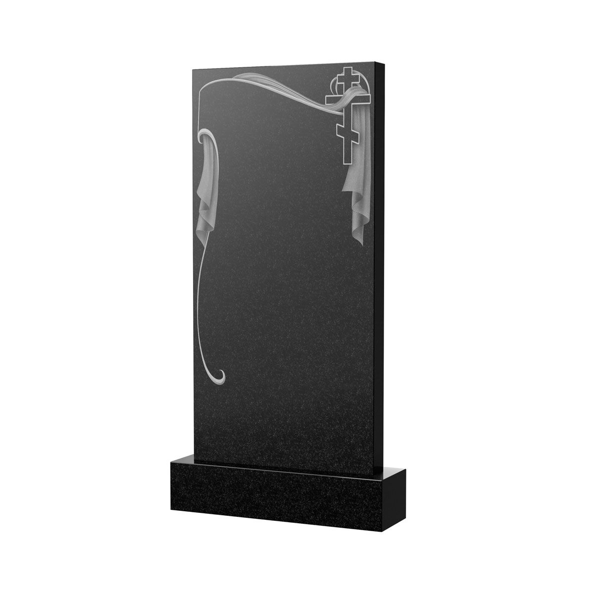 Гравировка на памятник в Подольске | Художественное оформление на гранитную стелу, рисунок ВХО-051