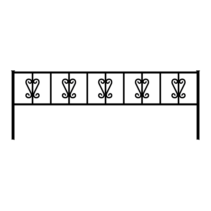 Металлические оградки, столы, скамейки в Подольске | Оградка №8
