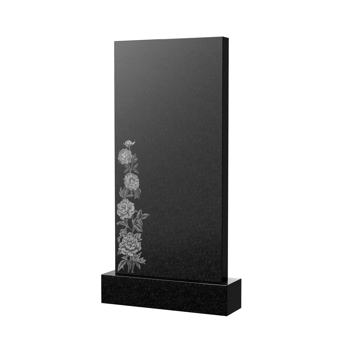 Гравировка на памятник в Подольске | Художественное оформление на гранитную стелу, рисунок ВХО-059