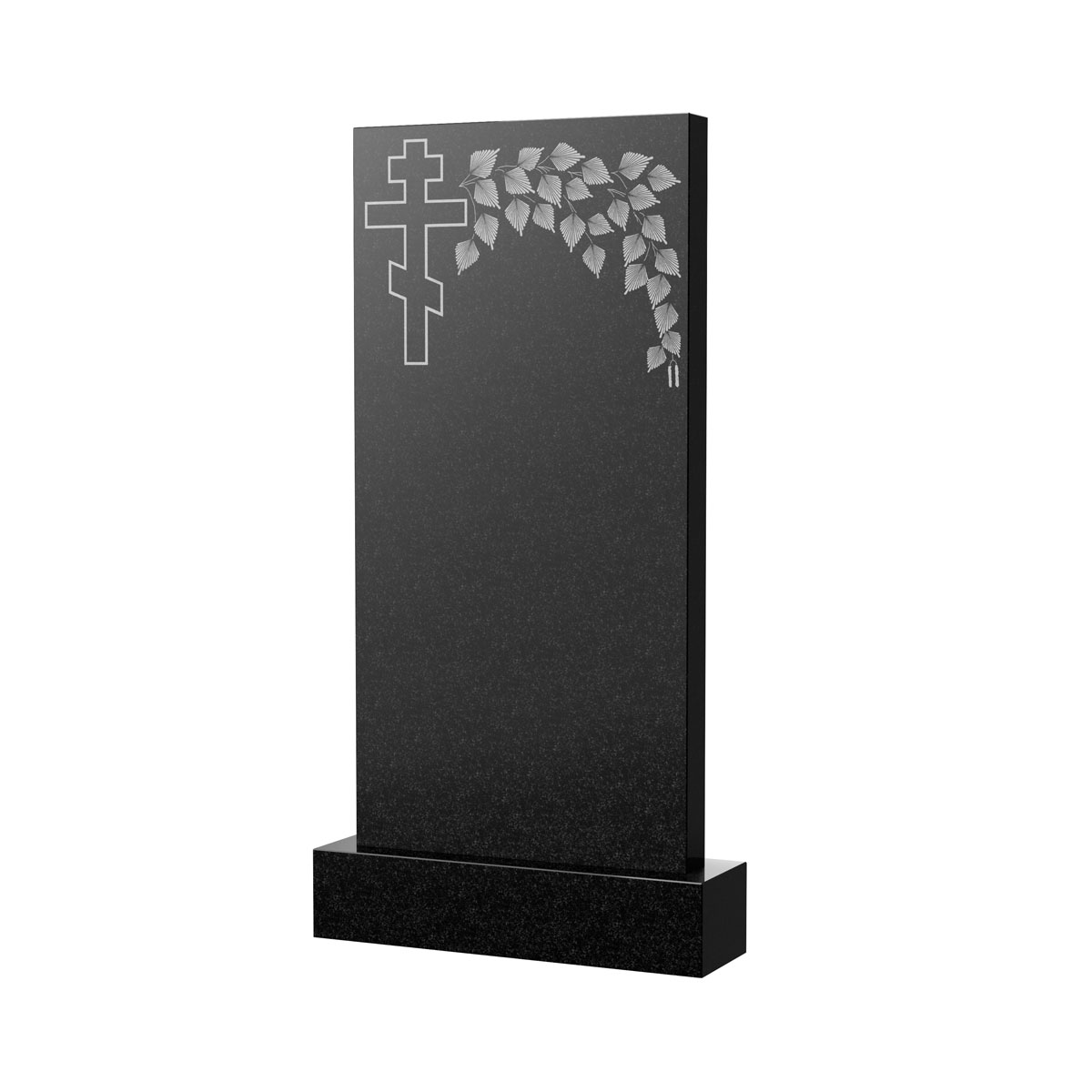 Гравировка на памятник в Подольске | Художественное оформление на гранитную стелу, рисунок ВХО-033