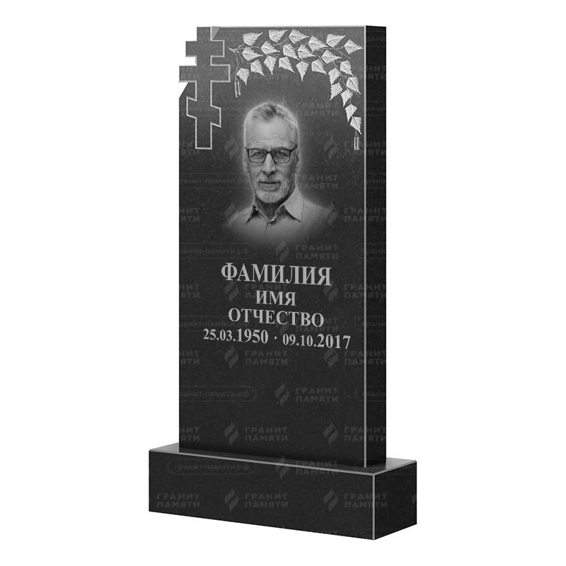 Памятники из гранита с деревом в Подольске | Гранитный памятник ФГ-202