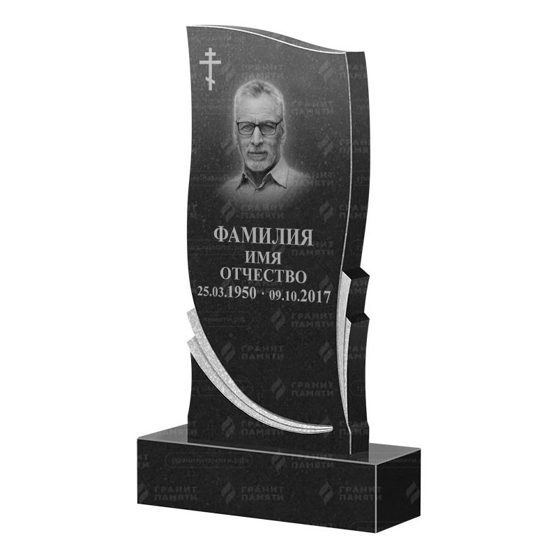 Памятники из гранита вертикальные в Подольске | Гранитный памятник ФГ-044