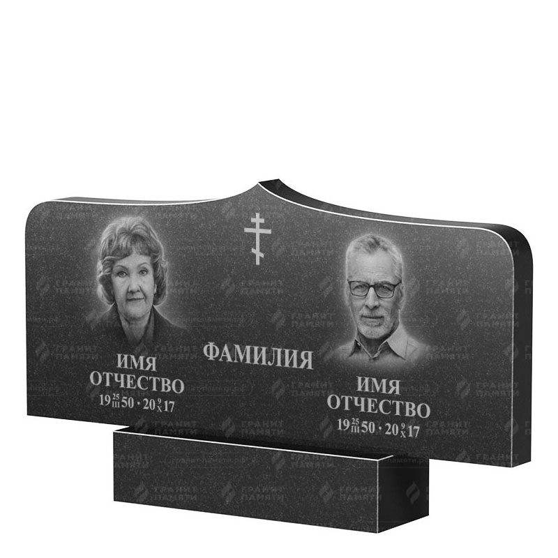 Гранитные памятники в Подольске | Двойной гранитный памятник ФГ-260