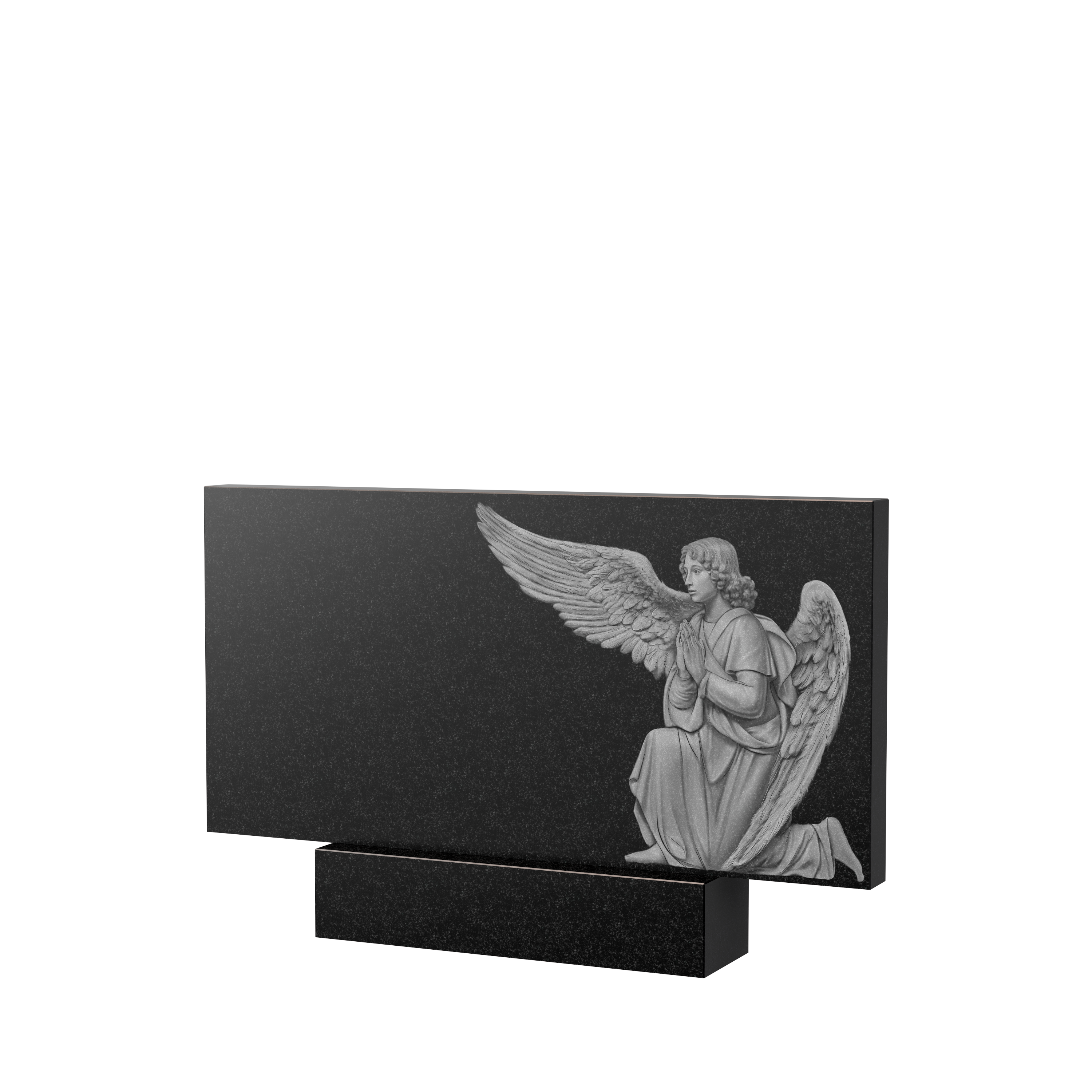 Гравировка на памятник в Подольске | Художественное оформление на гранитную стелу, рисунок ГХО-007