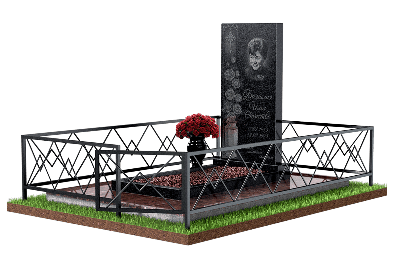 Благоустройство захоронения в Подольске