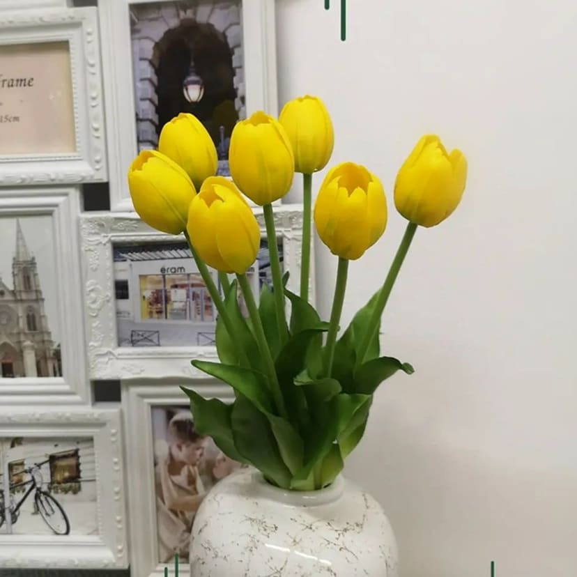Искусственные цветы в Подольске | Цветы искусственные «Тюльпаны», желтые, букет