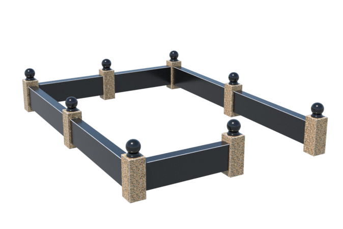 Цоколи на могилу в Подольске | Цоколь на могилу №0036