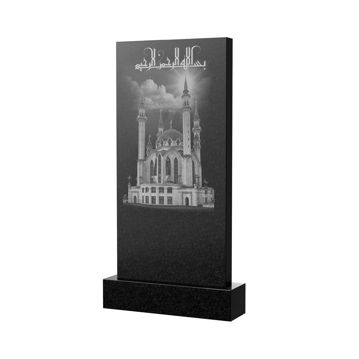 Гравировка на памятник в Подольске | Художественное оформление на гранитную стелу, рисунок ВХО-047