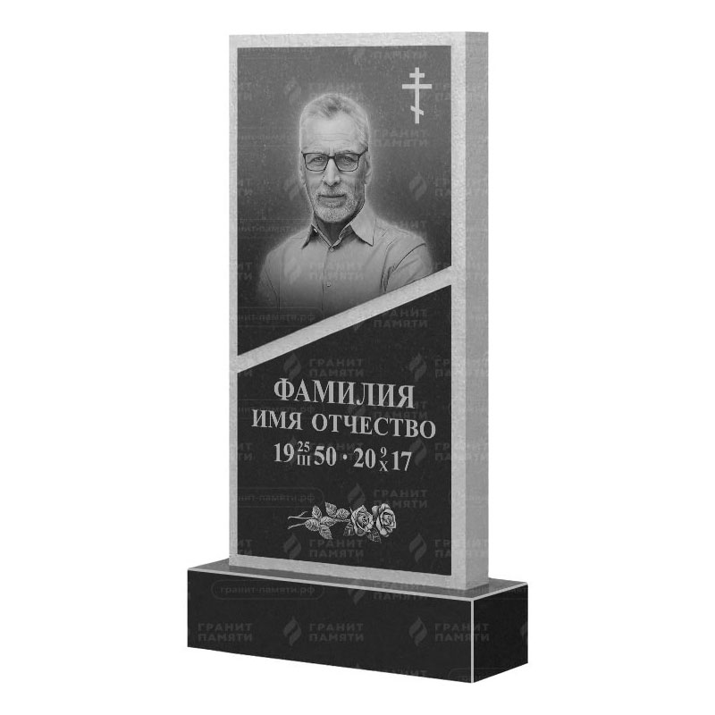 Памятники из гранита вертикальные в Подольске | Гранитный памятник ФГ-164