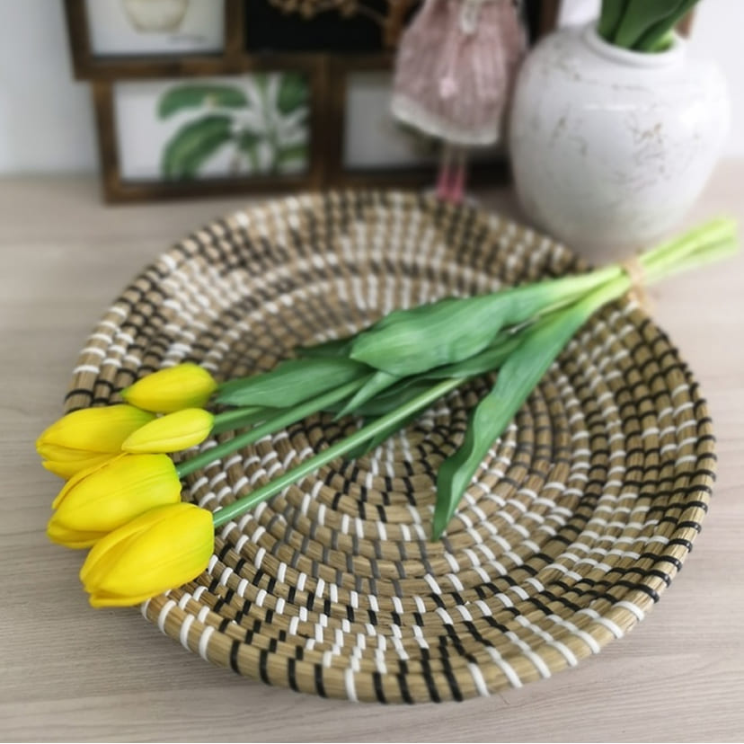 Искусственные цветы в Подольске | Цветы искусственные «Тюльпаны, бутоны», желтые, букет