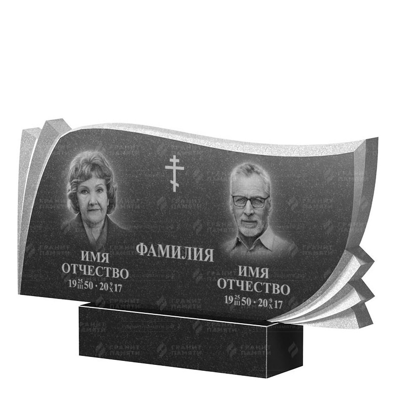 Гранитные памятники в Подольске | Двойной гранитный памятник ФГ-265