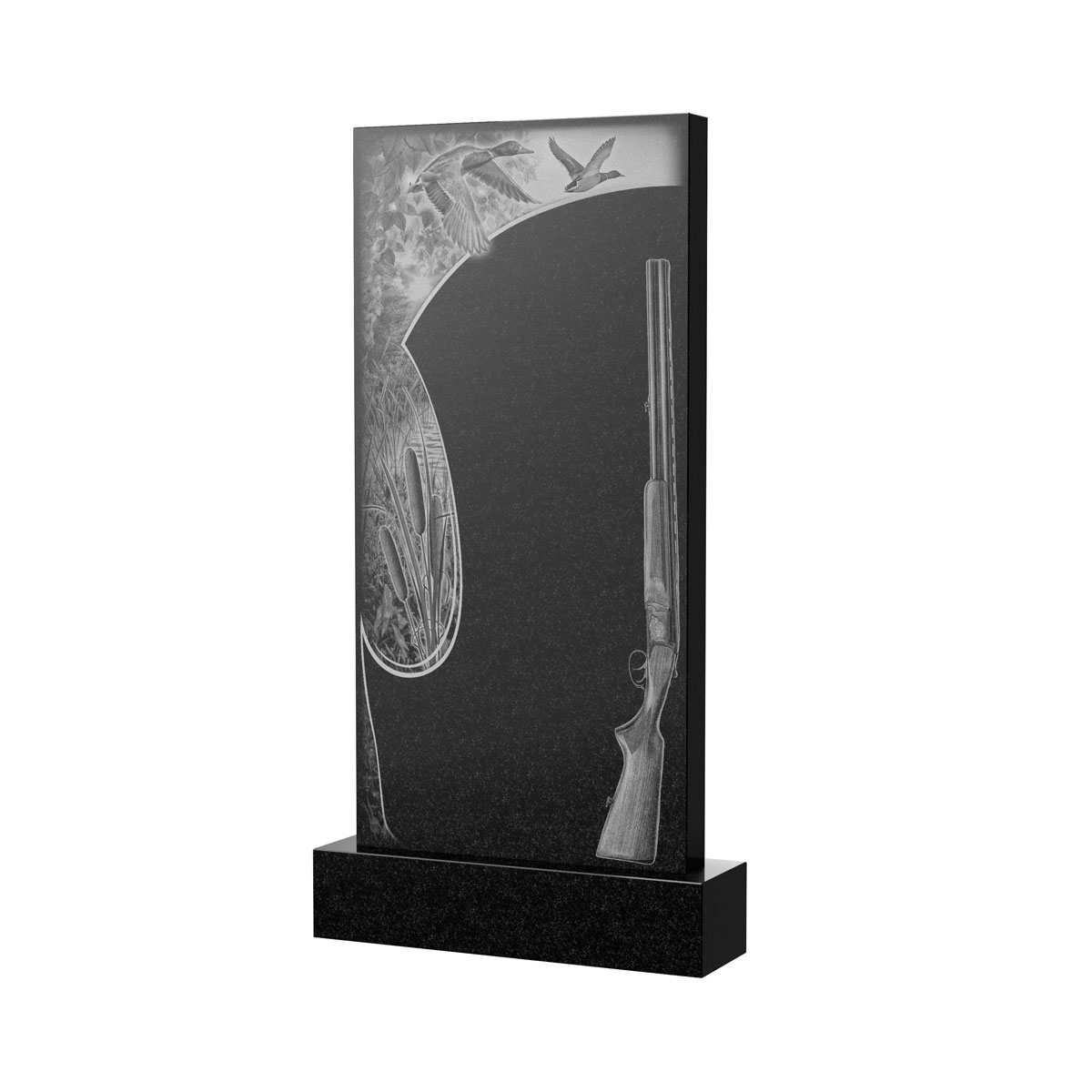 Гравировка на памятник в Подольске | Художественное оформление на гранитную стелу, рисунок ВХО-052