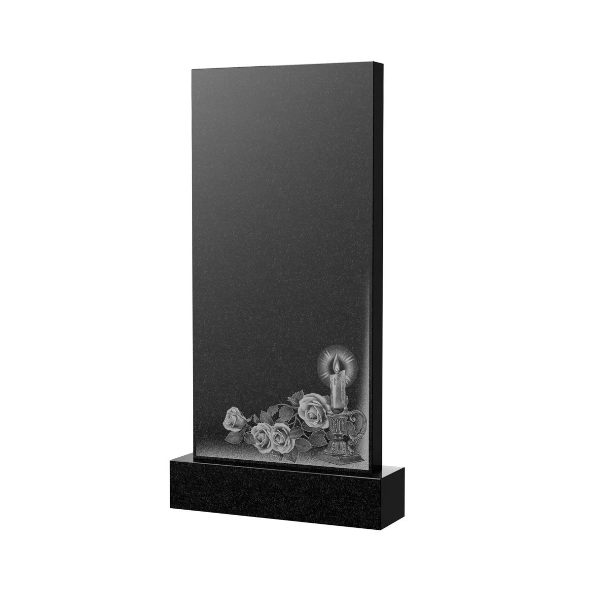 Гравировка на памятник в Подольске | Художественное оформление на гранитную стелу, рисунок ВХО-050