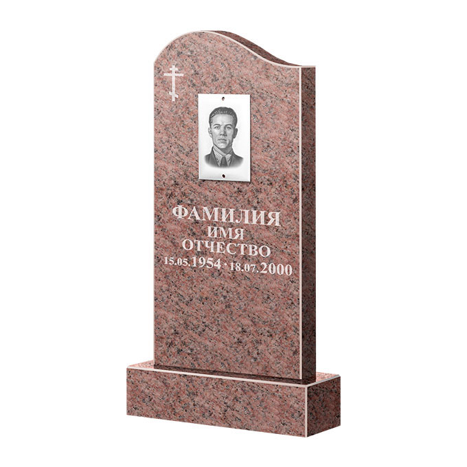 Памятники из цветного гранита в Подольске | Памятник из гранита Розалия Pink ФГЦ-030