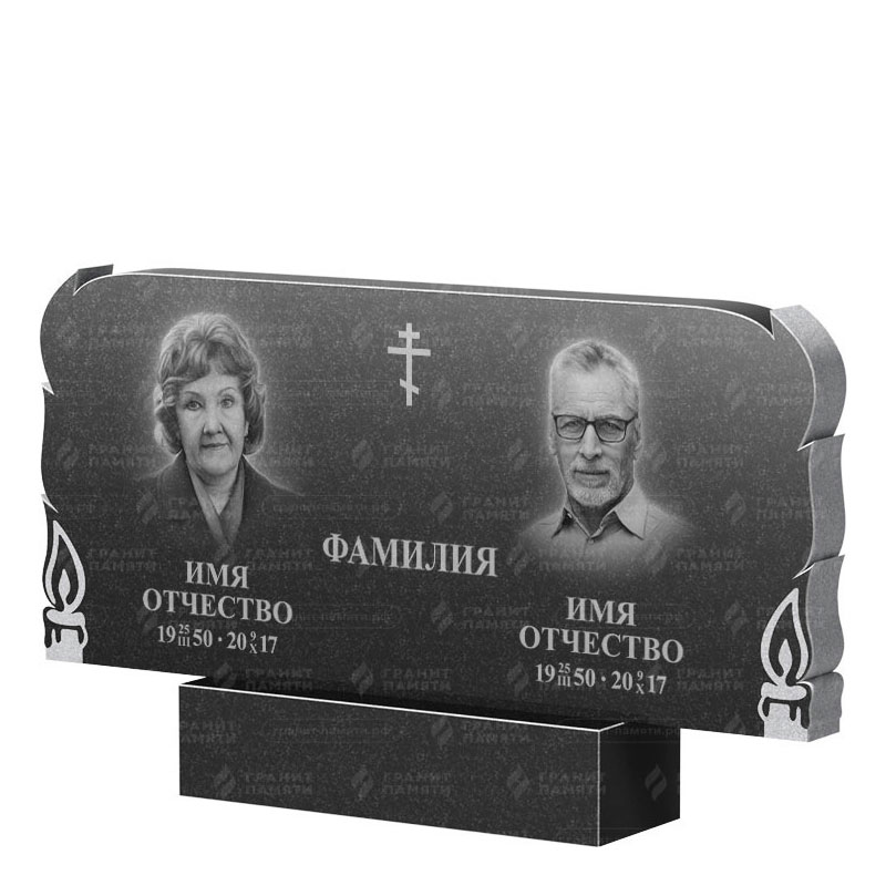 Памятники из гранита двойные в Подольске | Двойной гранитный памятник ФГ-133