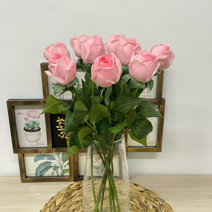 Искусственные цветы в Подольске | Цветок искусственный «Роза», нежно-розовая, одиночный