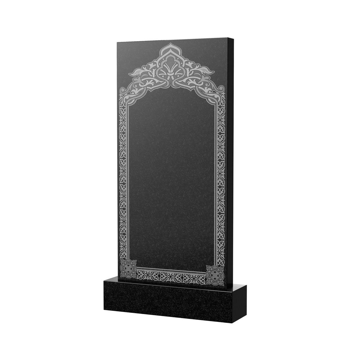 Гравировка на памятник в Подольске | Художественное оформление на гранитную стелу, рисунок ВХО-044