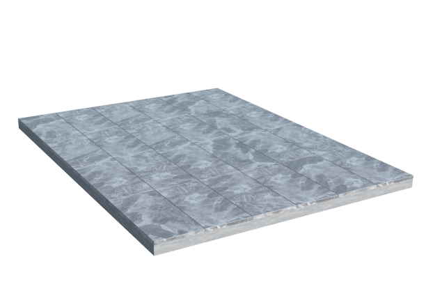 Площадки на могилу в Подольске | Площадка с мраморной облицовкой