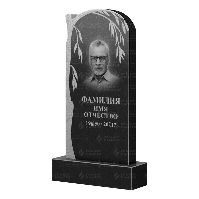 Памятники из гранита с деревом в Подольске | Гранитный памятник ФГ-090