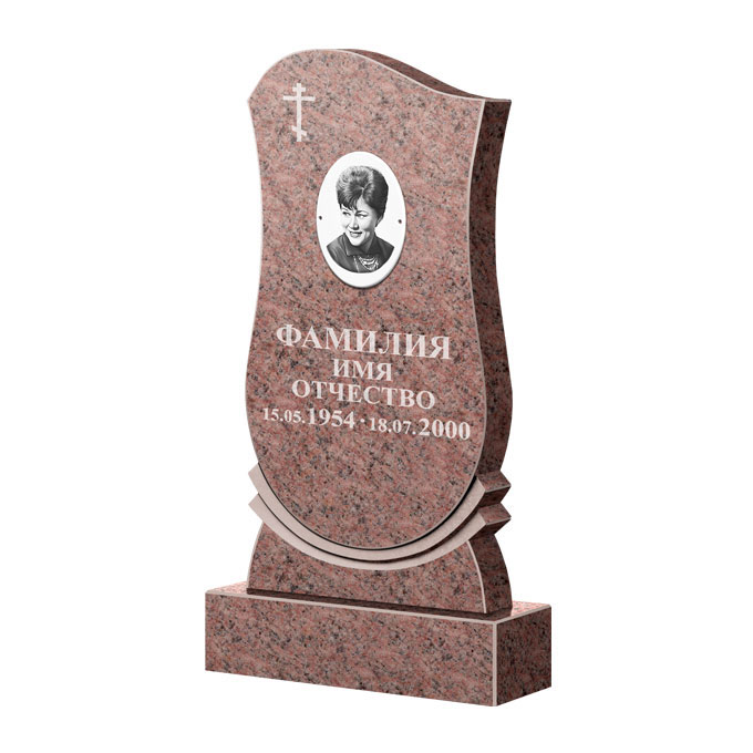 Гранитные памятники в Подольске | Памятник из гранита Розалия Pink ФГЦ-056