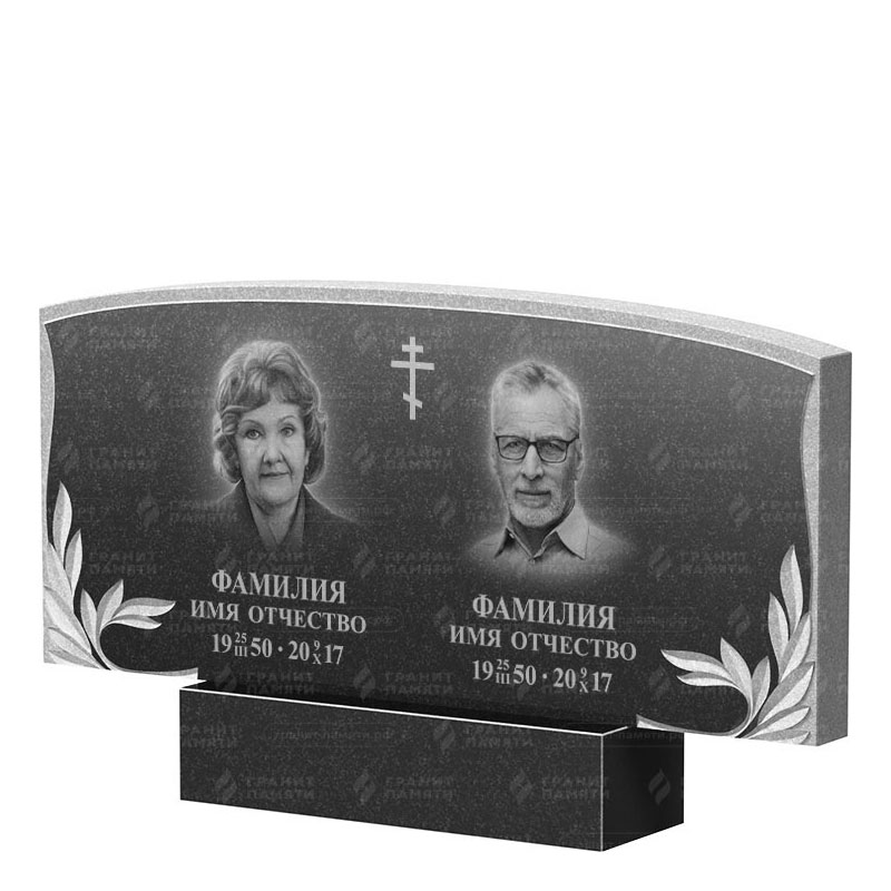 Памятники из гранита двойные в Подольске | Двойной гранитный памятник ФГ-135