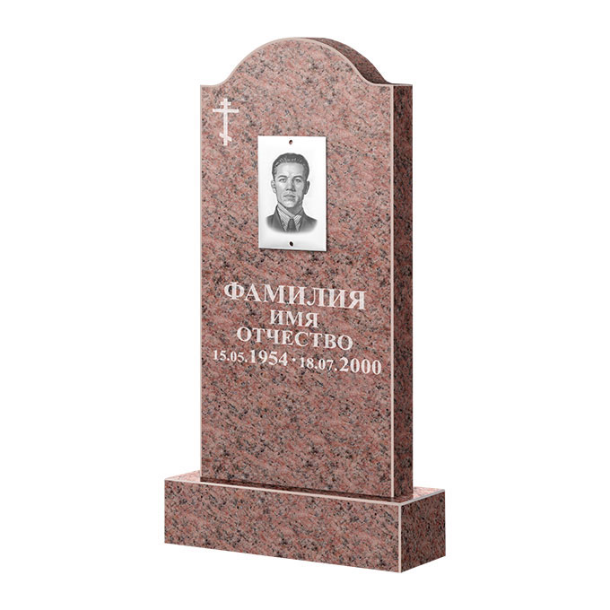 Памятники из цветного гранита в Подольске | Памятник из гранита Розалия Pink ФГЦ-012