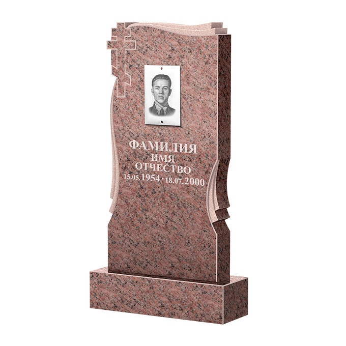 Гранитные памятники в Подольске | Памятник из гранита Розалия Pink ФГЦ-185