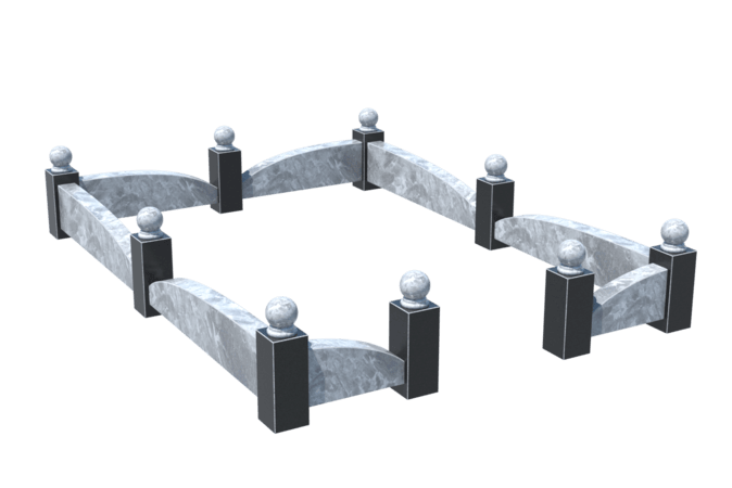 Цоколи на могилу в Подольске | Цоколь на могилу №0040