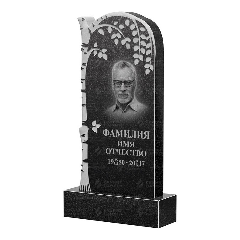 Памятники из гранита с деревом в Подольске | Гранитный памятник ФГ-091