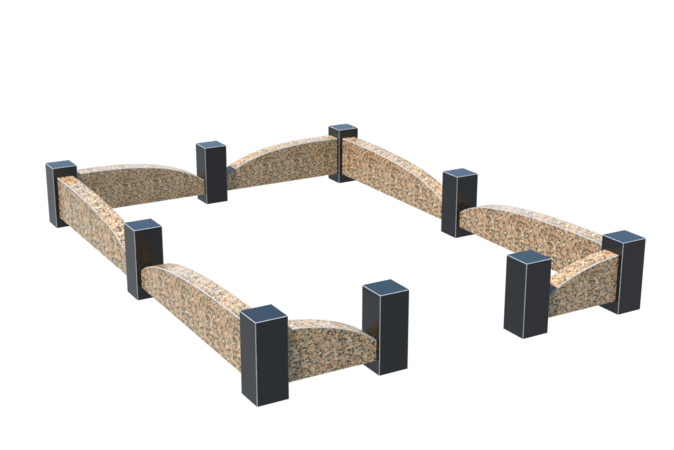 Цоколи на могилу в Подольске | Цоколь на могилу №0046
