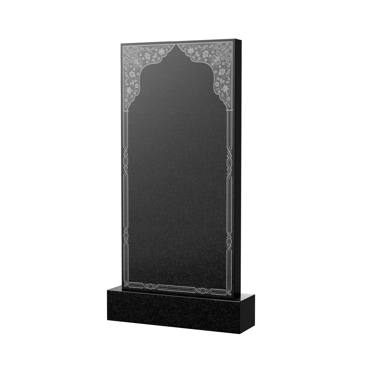 Гравировка на памятник в Подольске | Художественное оформление на гранитную стелу, рисунок ВХО-042