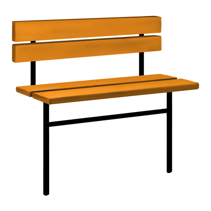 Металлические оградки, столы, скамейки в Подольске | Скамейка №3 со спинкой