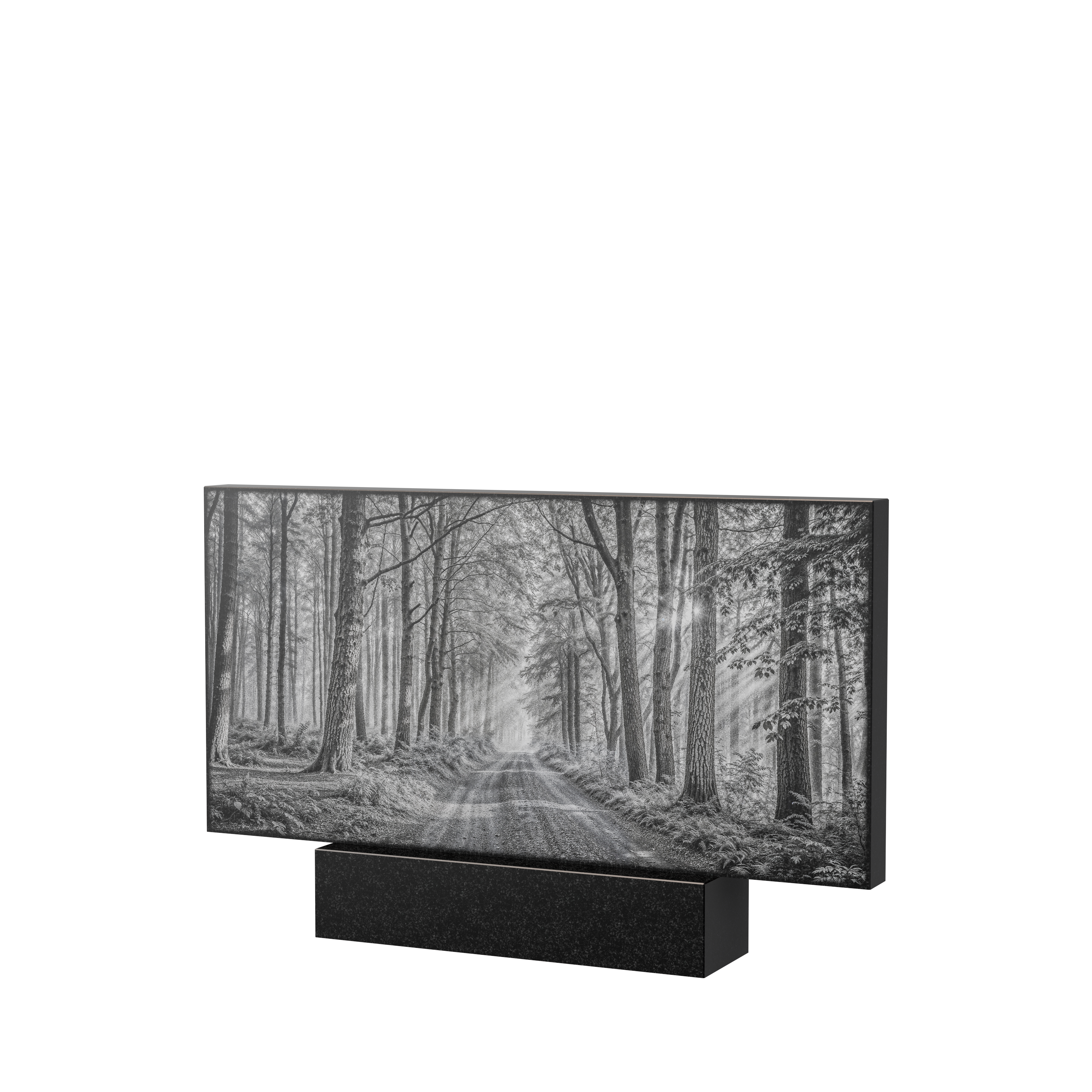 Пейзажи | Пейзаж на гранитную стелу, рисунок П-016 горизонтальный