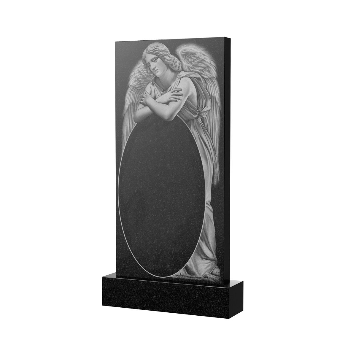 Гравировка на памятник в Подольске | Художественное оформление на гранитную стелу, рисунок ВХО-016