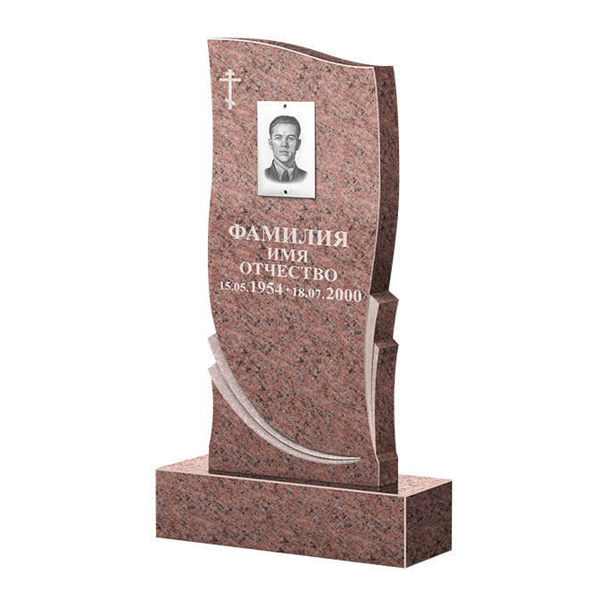 Гранитные памятники в Подольске | Памятник из гранита Розалия Pink ФГЦ-044