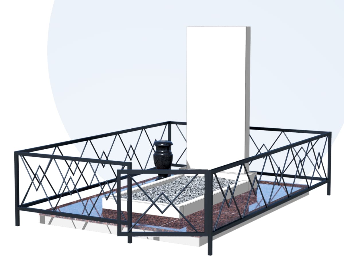 Благоустройство захоронения в Подольске