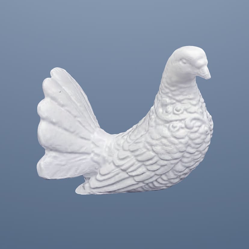 Скульптуры из искусственного мрамора в Подольске | Голубь право