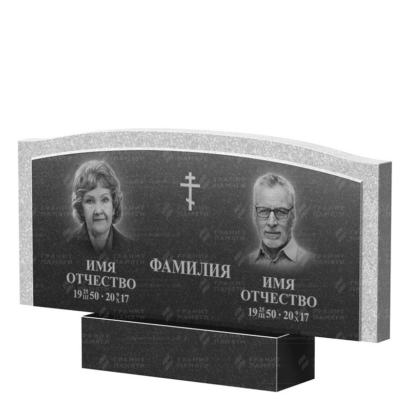 Памятники из гранита двойные в Подольске | Двойной гранитный памятник ФГ-131