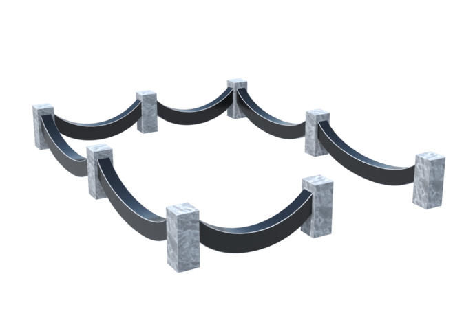 Цоколи на могилу в Подольске | Цоколь на могилу №0023