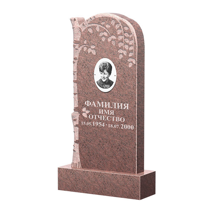 Гранитные памятники в Подольске | Памятник из гранита Розалия Pink ФГЦ-091