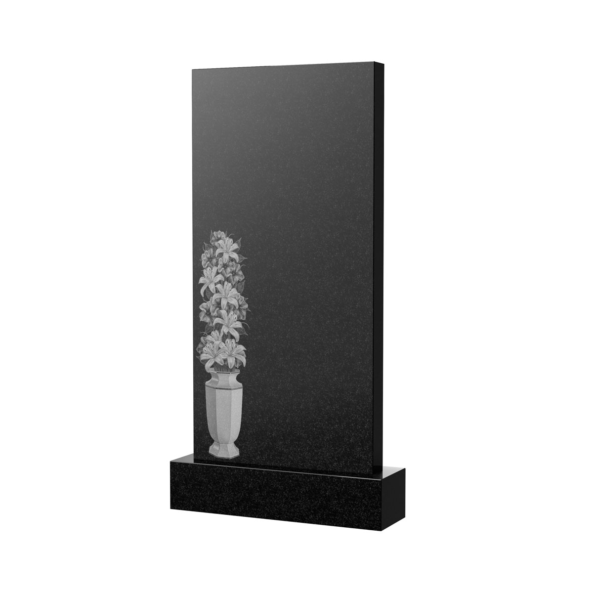 Гравировка на памятник в Подольске | Художественное оформление на гранитную стелу, рисунок ВХО-057