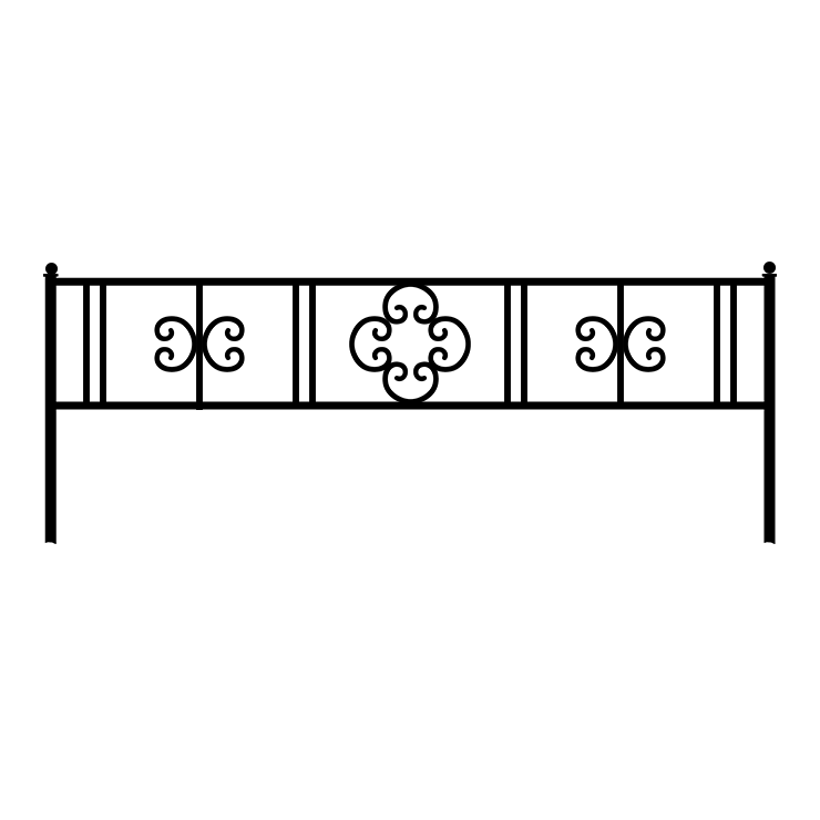 Кованые изделия в Подольске | Кованая оградка ОГ.006