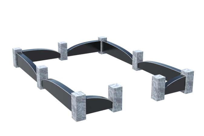 Цоколи на могилу в Подольске | Цоколь на могилу №0041