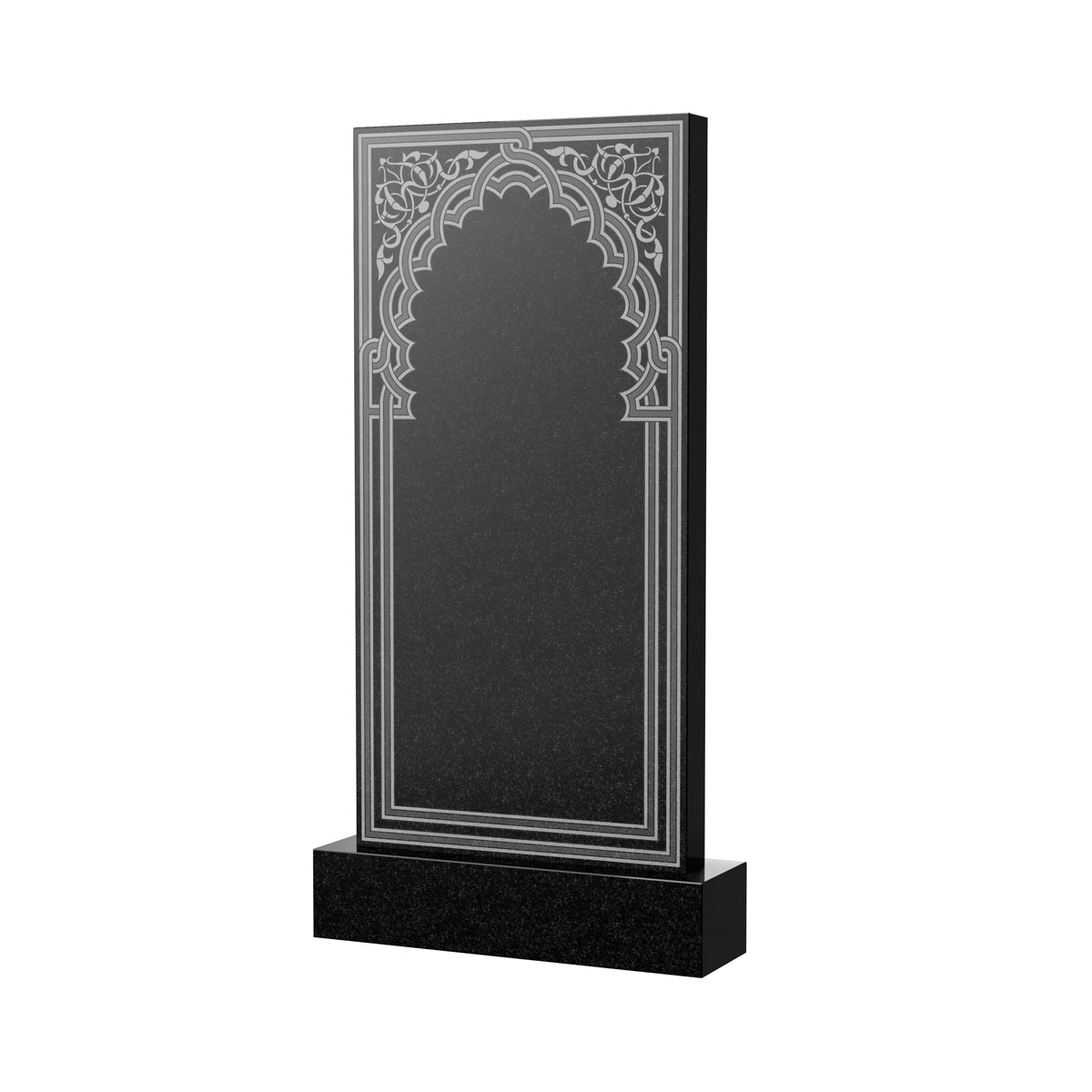 Гравировка на памятник в Подольске | Художественное оформление на гранитную стелу, рисунок ВХО-045