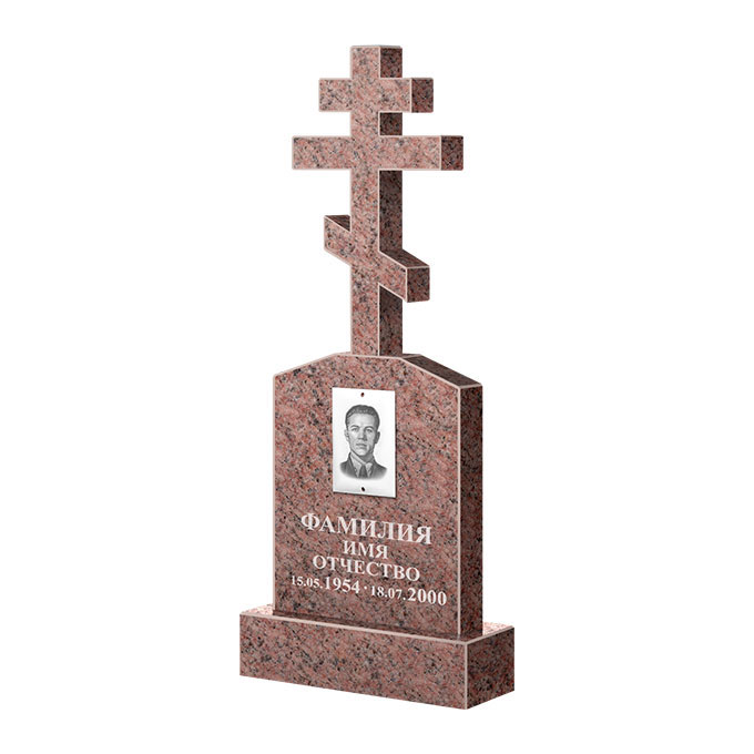 Гранитные памятники в Подольске | Памятник из гранита Розалия Pink ФГЦ-099