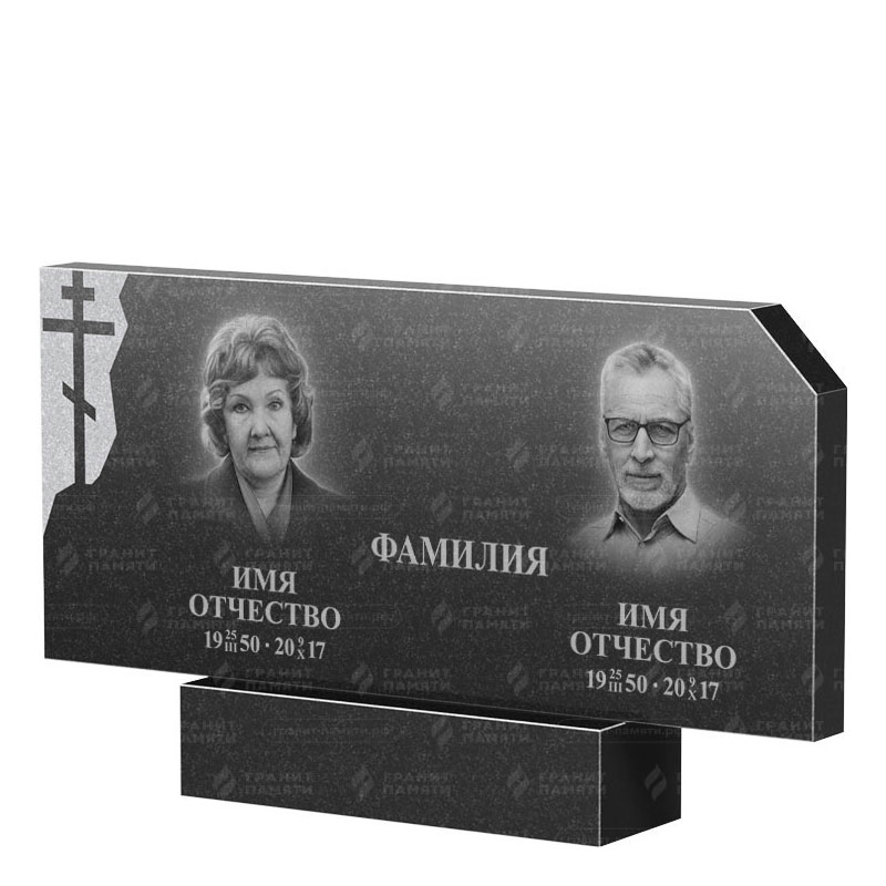 Памятники из гранита двойные в Подольске | Двойной гранитный памятник ФГ-134