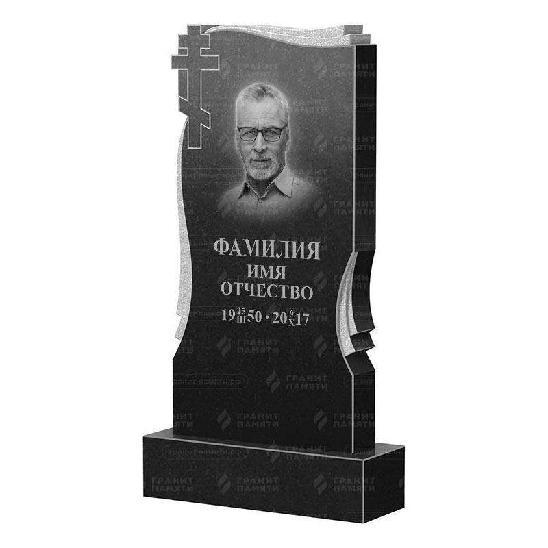 Памятники из гранита вертикальные в Подольске | Гранитный памятник ФГ-185