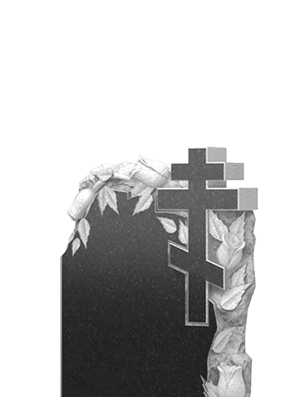 Памятники из гранита с цветами в Подольске